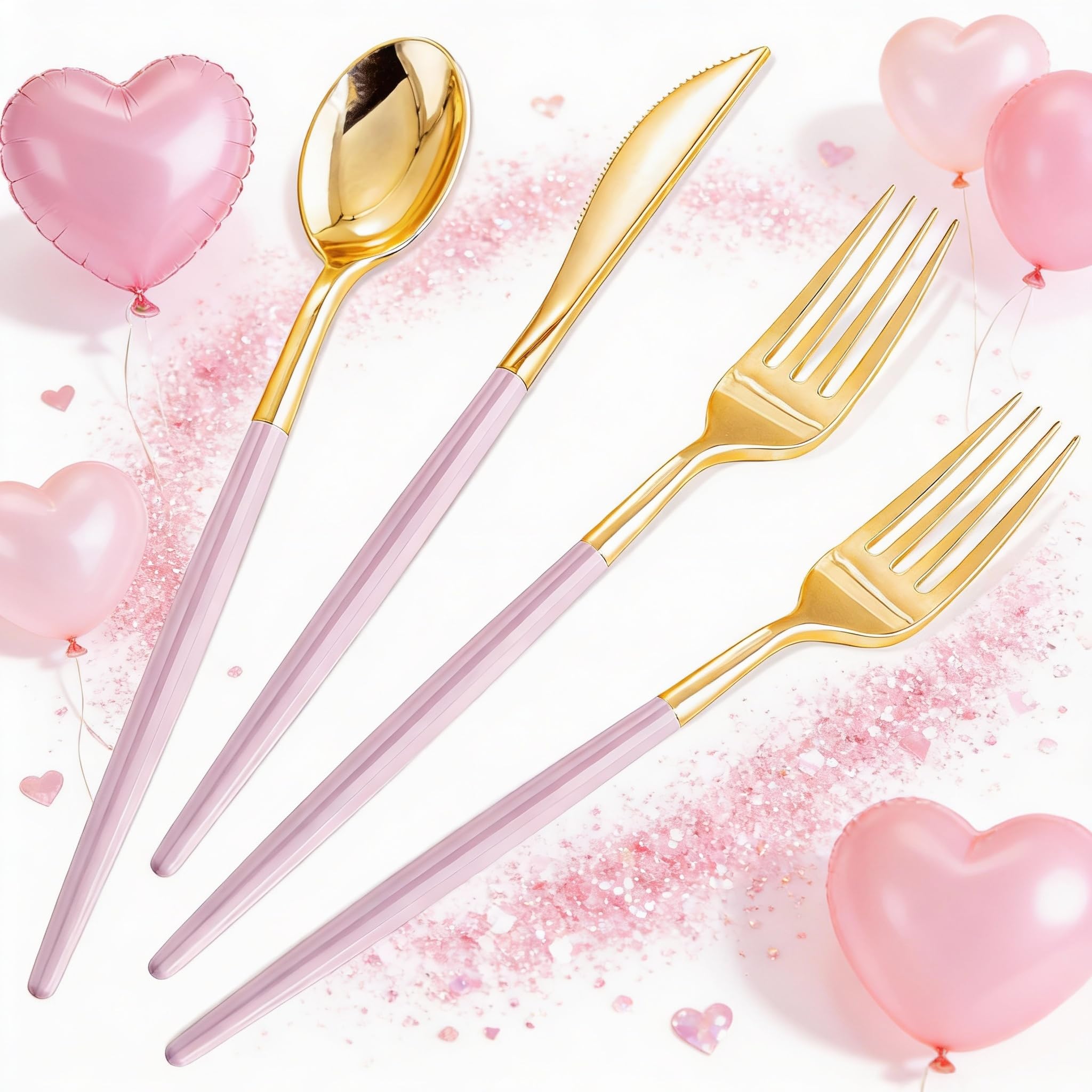 SUT Heavy Duty Disposable Flatware Set for Parties