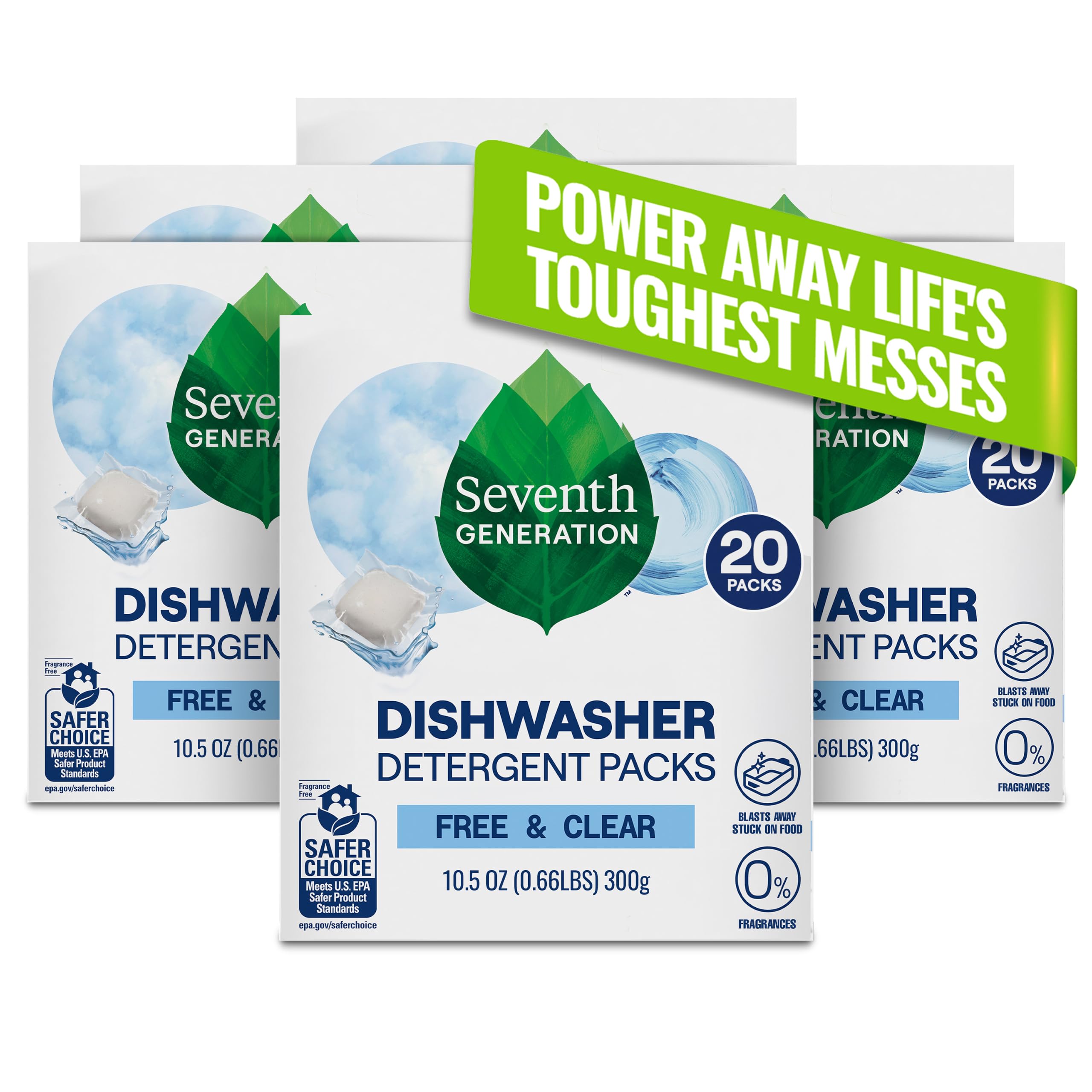 Seventh Generation Dishwasher Detergent Plant-Powered