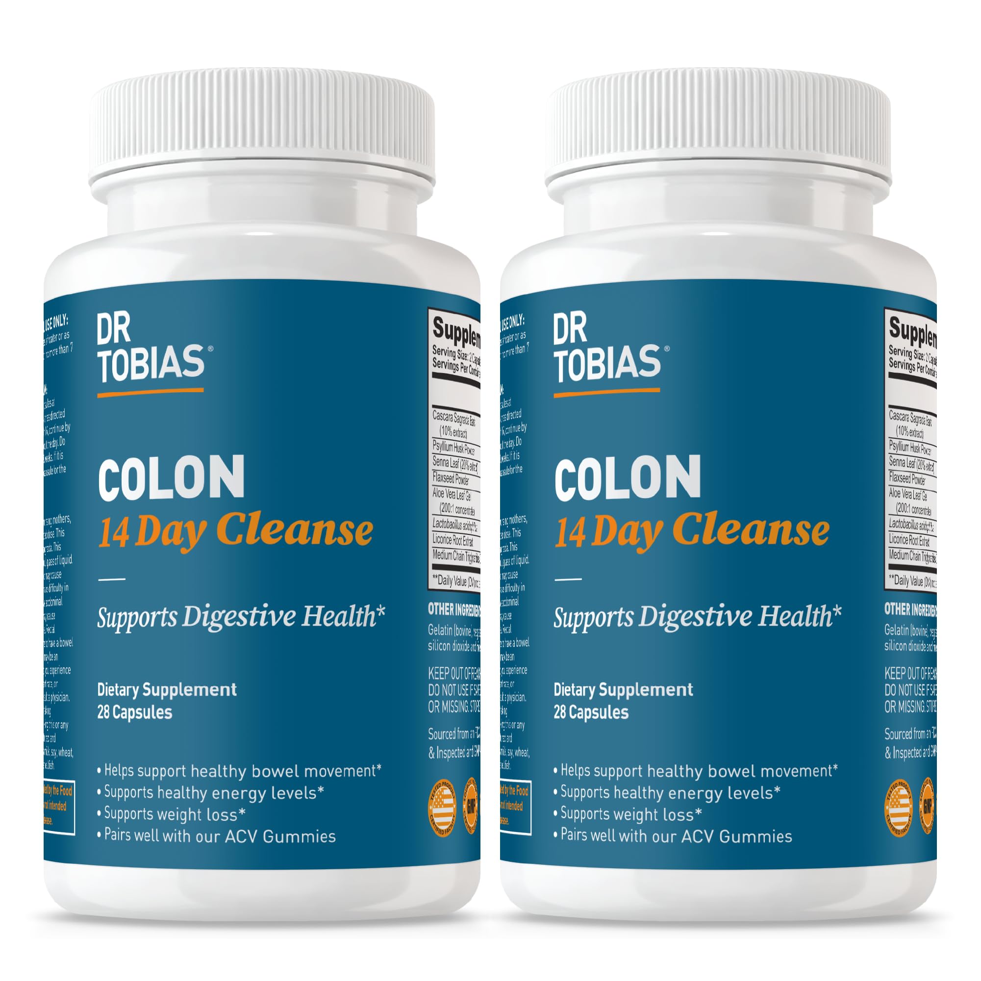 Dr. Tobias Colon Cleanse for Digestive Health and Gentle Detox