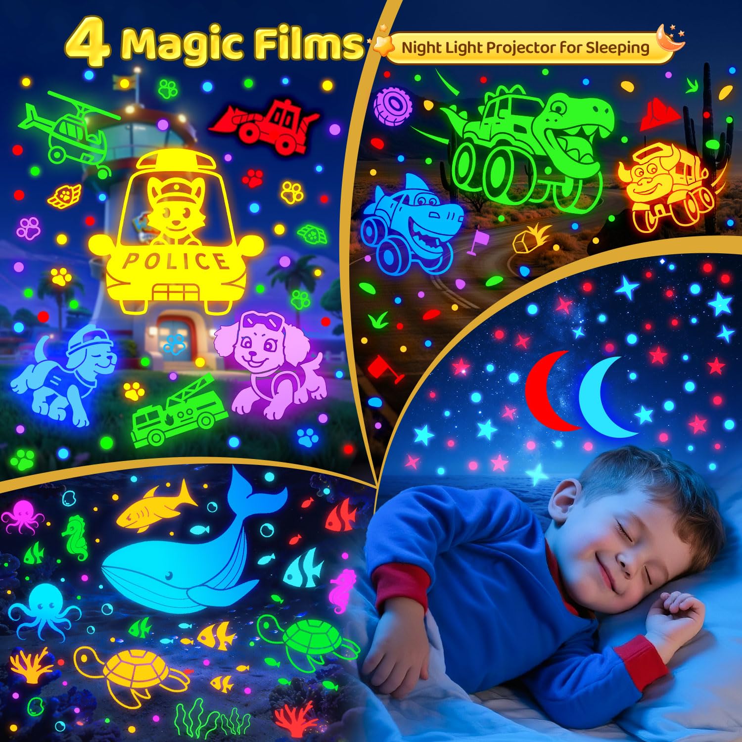 Baby Sleep Sound Machine with Night Light Star Projector

