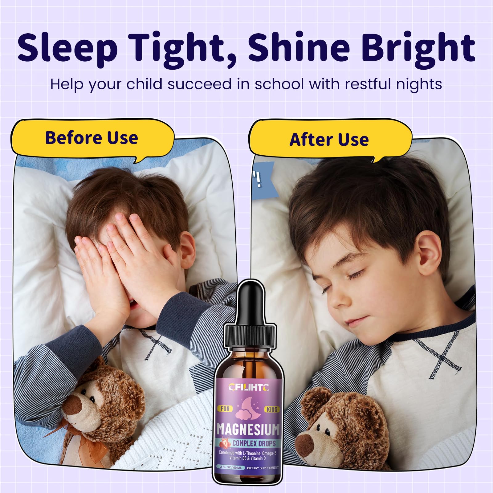 Kids Magnesium Glycinate Liquid Drops - CFILIHTC

