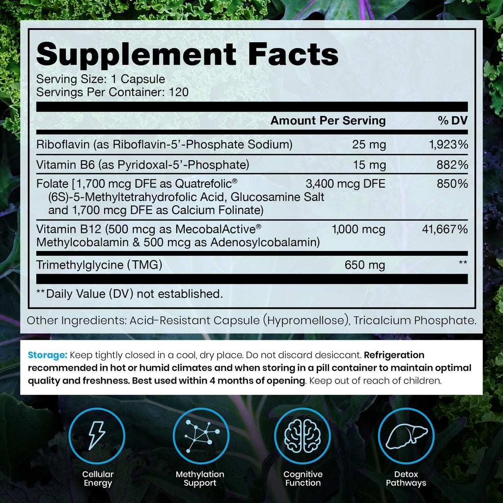 Methylated B Complex Vitamins – USA Made

