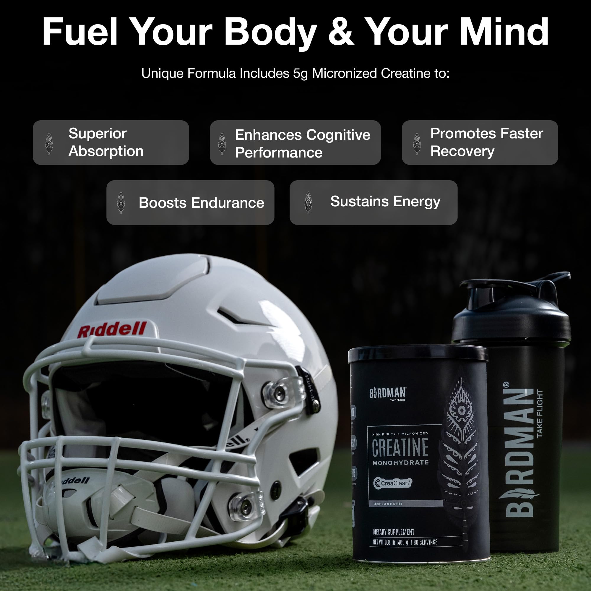 Birdman Creatine Monohydrate Powder – Vegan & Unflavored

