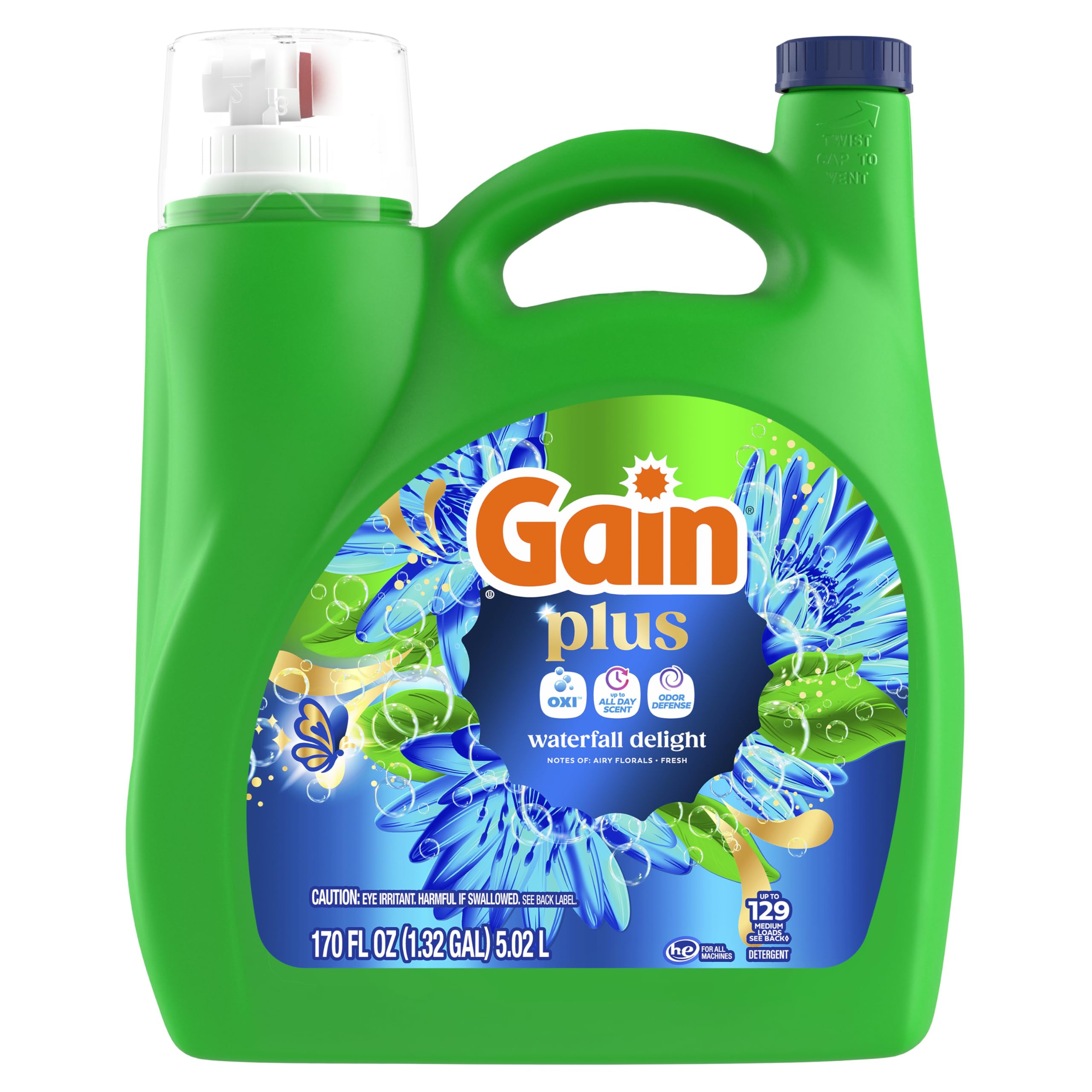 Gain Plus Liquid Detergent with Oxi | All-Day Fresh

