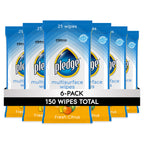 Pledge Multi-Surface Furniture Polish Wipes - Fresh Citrus

