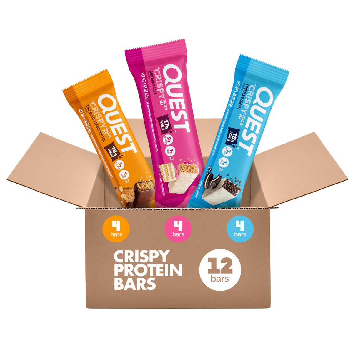 Quest Crispy Protein Bar, 18g Protein, Gluten Free, Keto Friendly