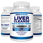 Arazo Nutrition Liver Cleanse Detox & Repair | Milk Thistle


