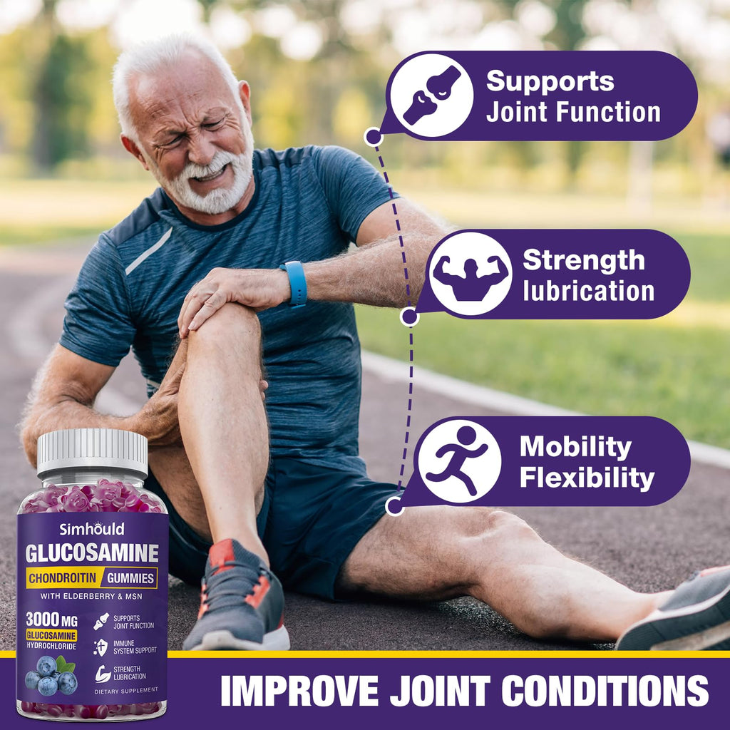 Simhould Glucosamine Chondroitin Gummies – Joint Support

