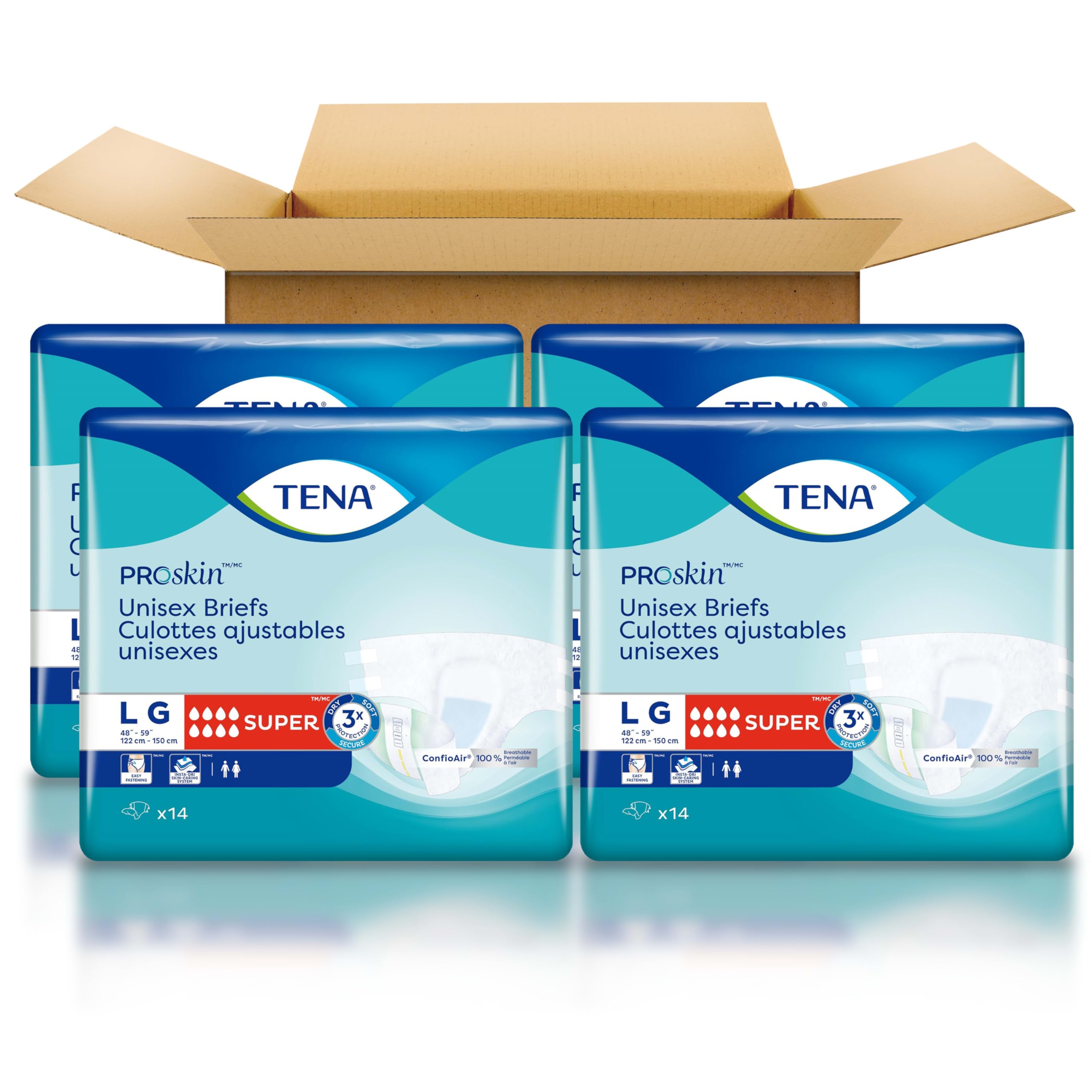 TENA ProSkin Incontinence Briefs for Adults - Super Absorbent

