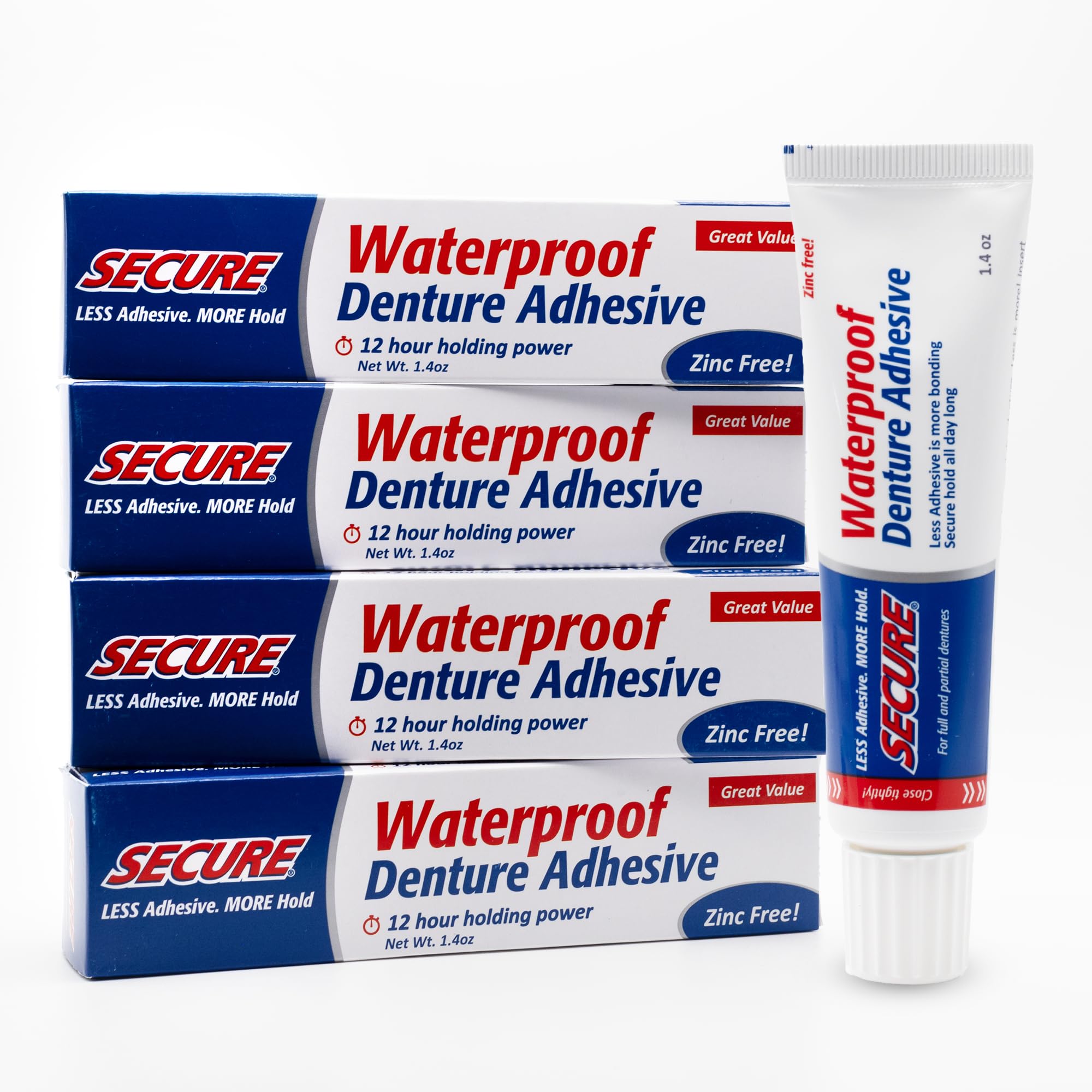 Denture Adhesive Cream for Uppers & Partials – Zinc-Free

