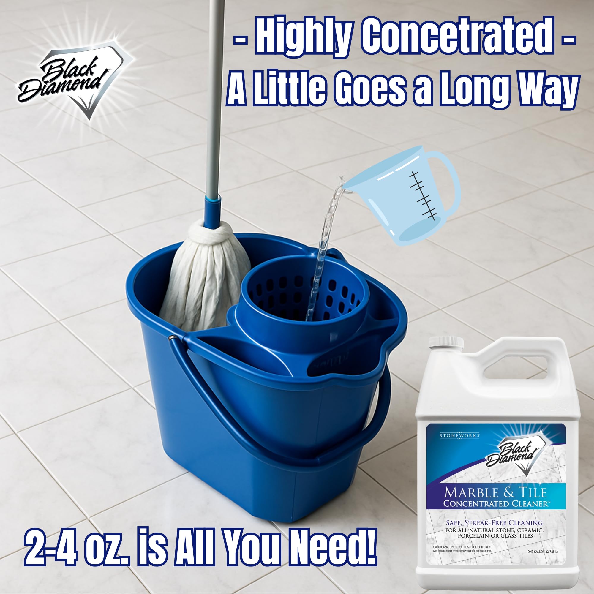 Black Diamond Marble & Tile Cleaner No-Rinse Concentrate

