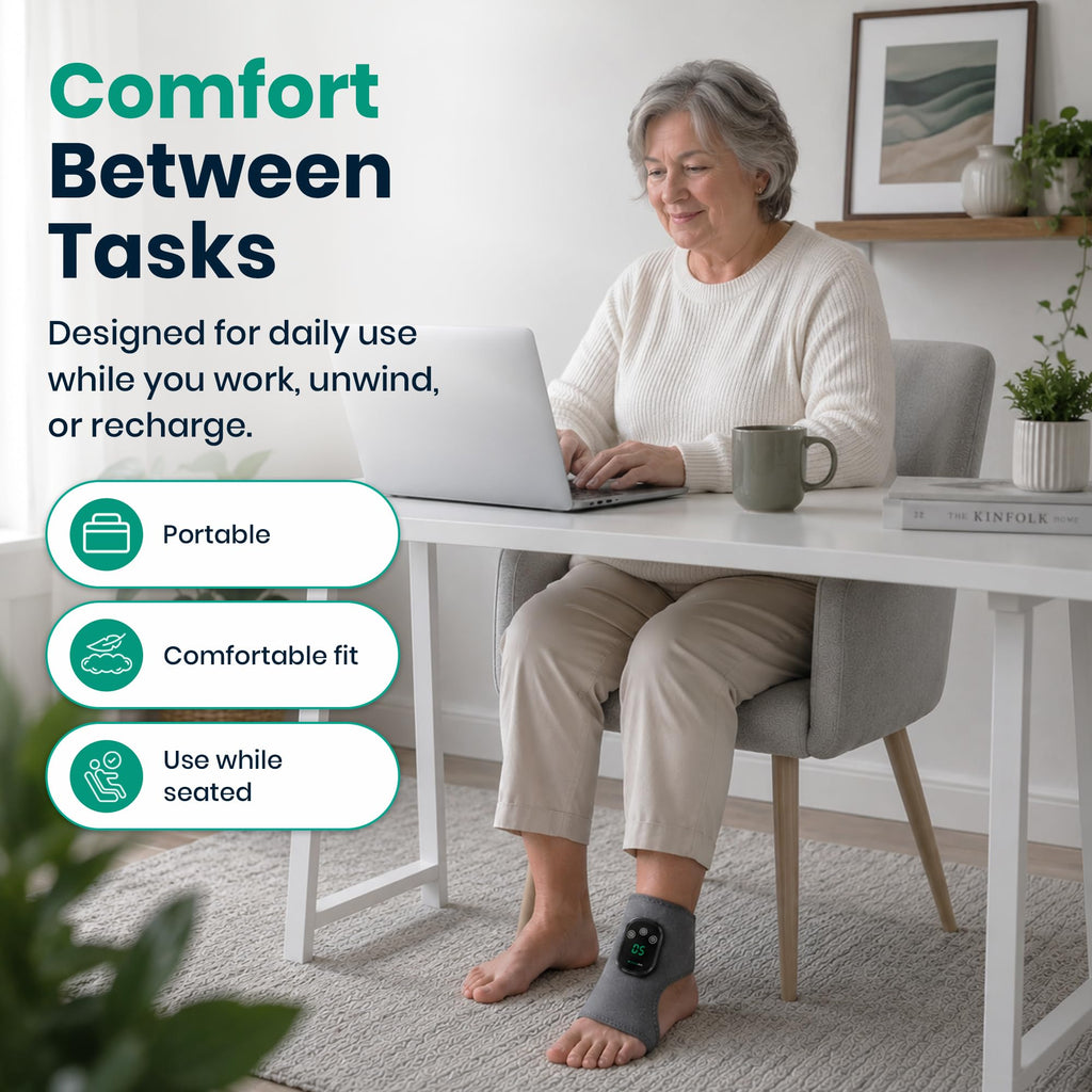 Rejuvacare Foot Massager for Home Use | Foot & Ankle Relief

