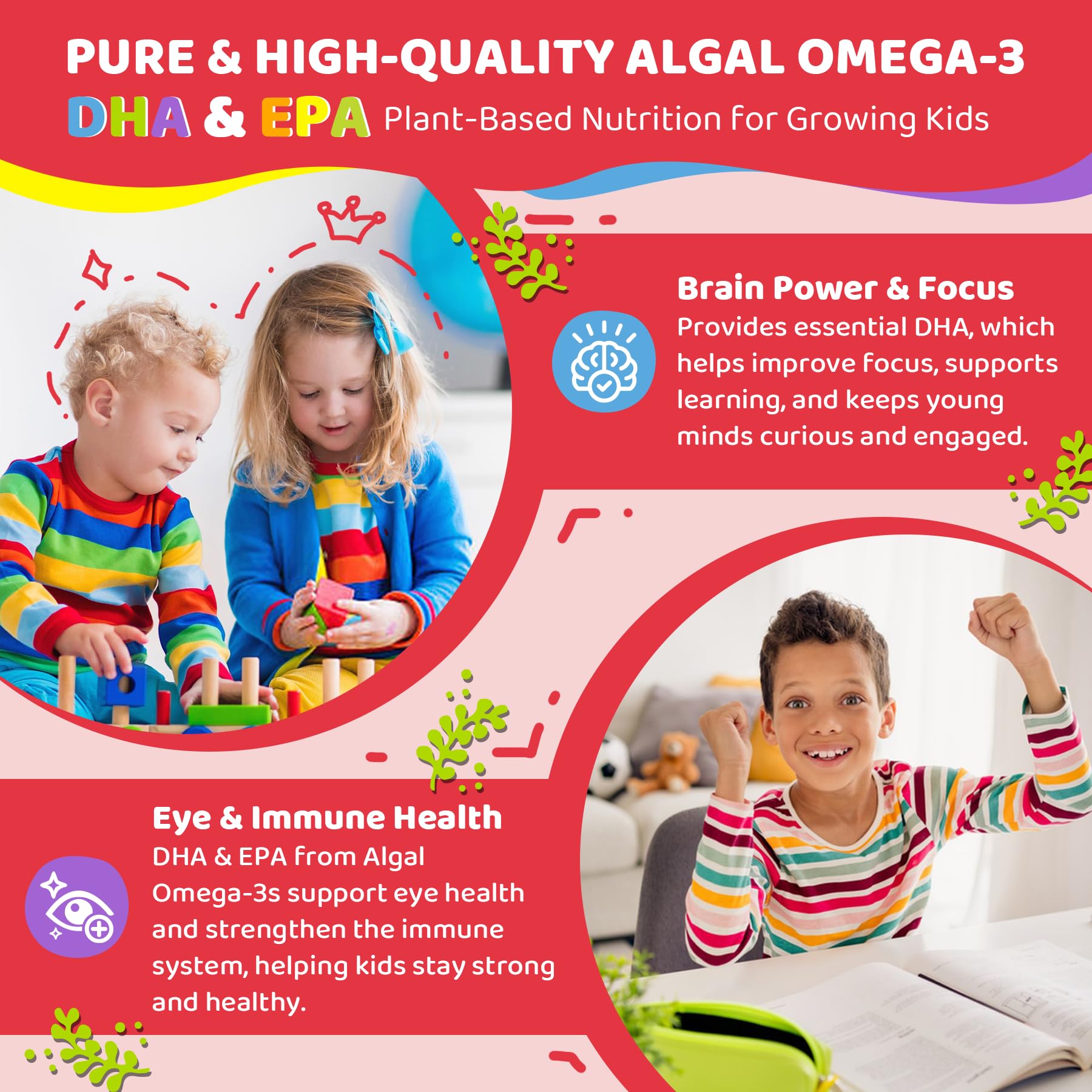 Vitamin D3 K2 Calcium Gummies for Kids | Sugar-Free

