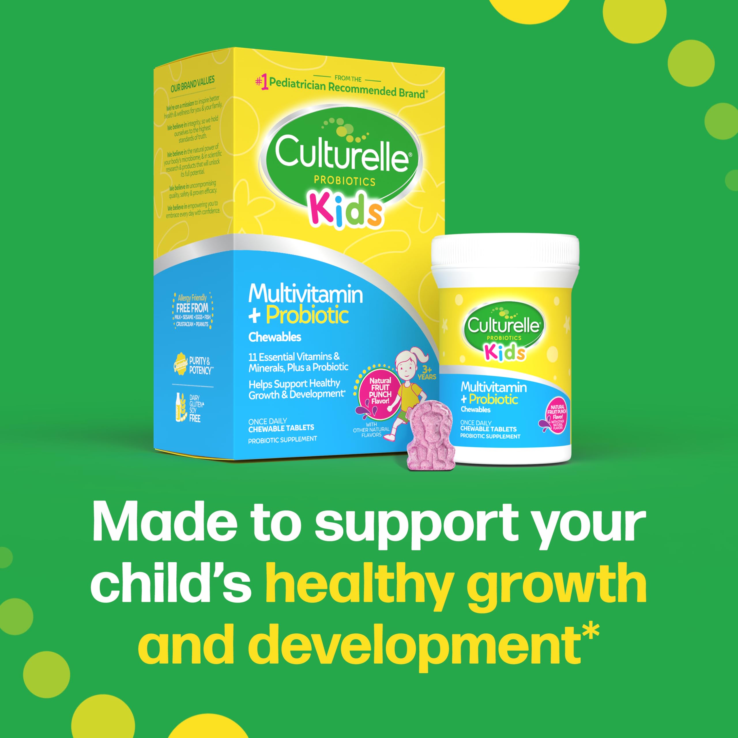 Culturelle Kids Complete Multivitamin Probiotic Chewables

