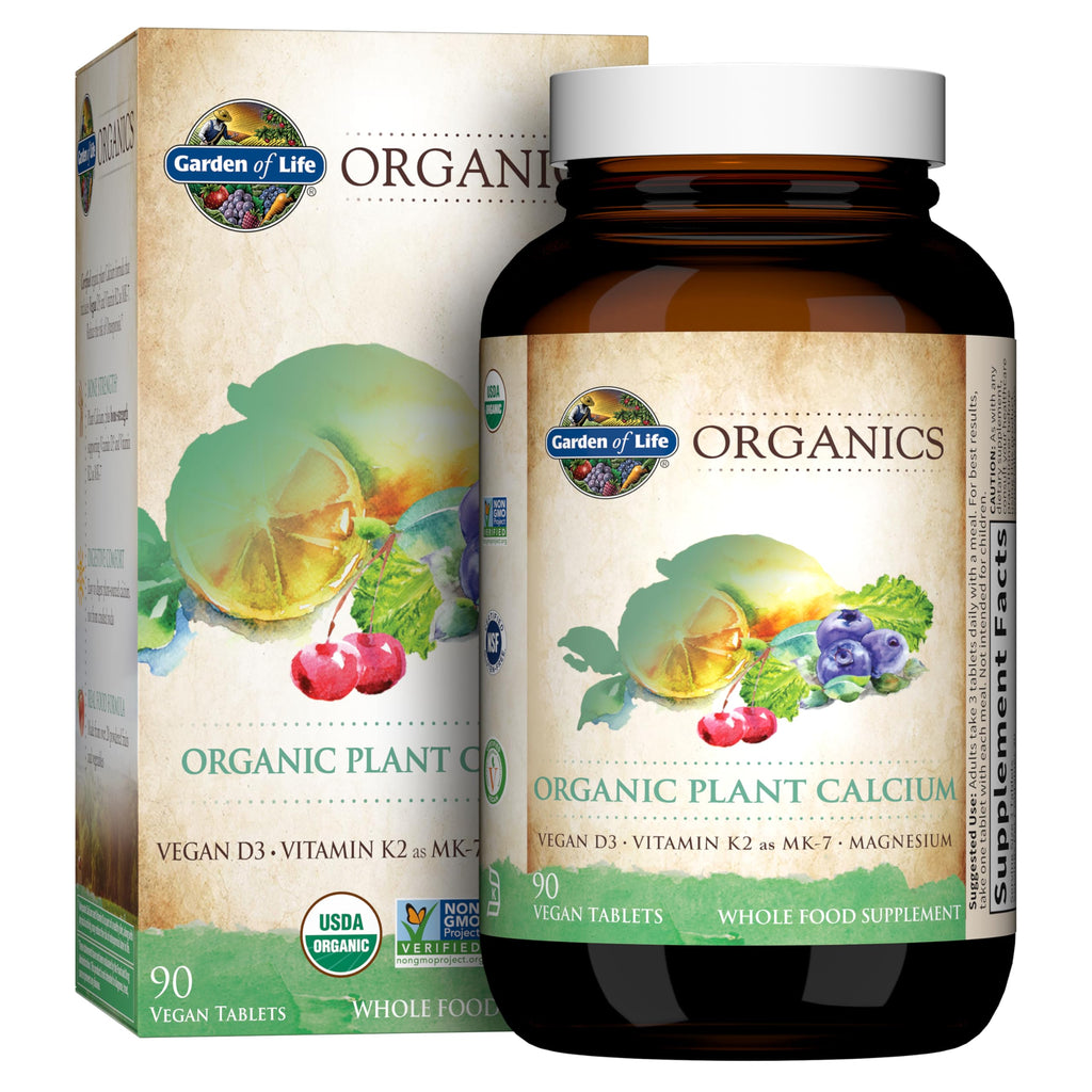 Garden of Life Calcium Supplement with Magnesium, D3 & K2 - Whole Foods