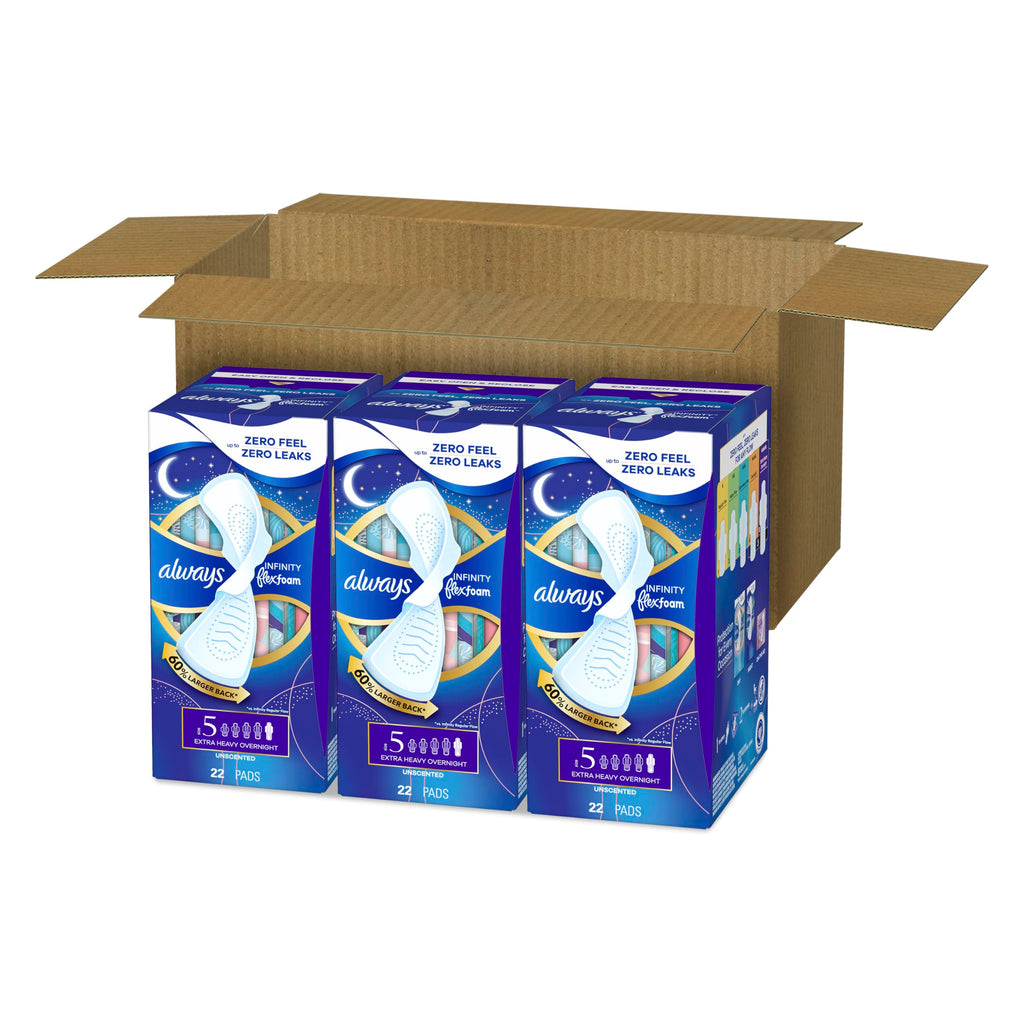 Always Infinity Unscented FlexFoam Pads with Wings

