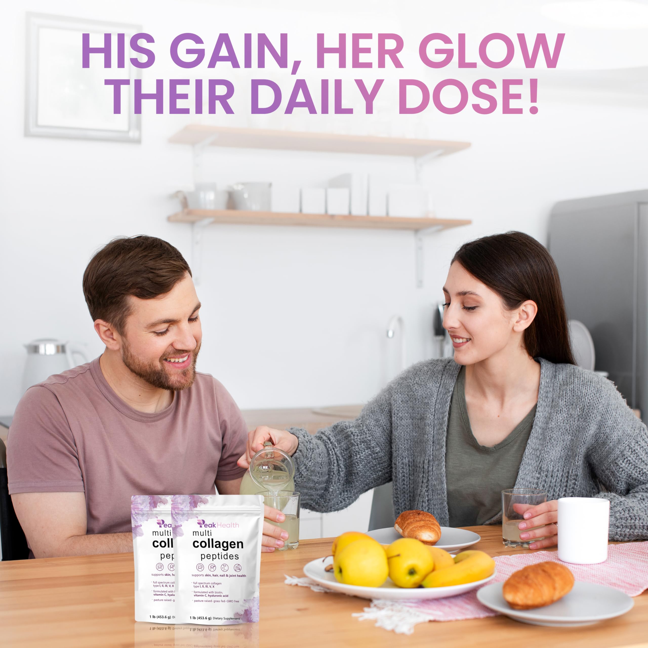 Multi Collagen Peptides Powder Unflavored Collagen Protein

