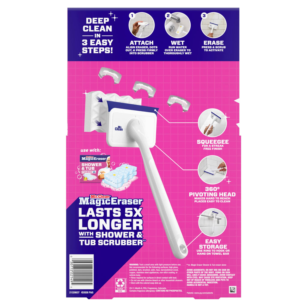 Mr. Clean Shower & Tub Scrubber – All-in-One Bathroom Cleaner


