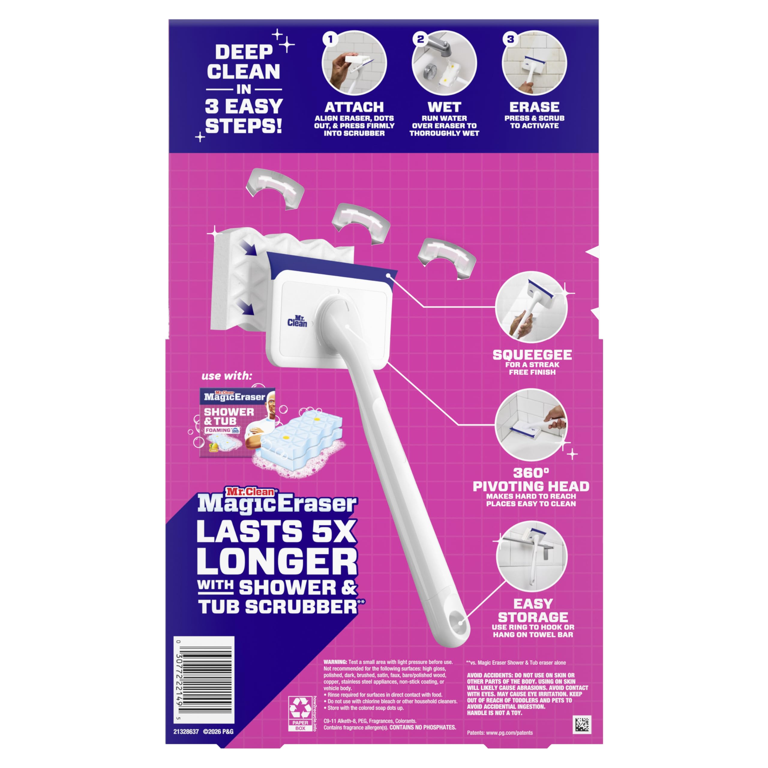 Mr. Clean Shower & Tub Scrubber – All-in-One Bathroom Cleaner

