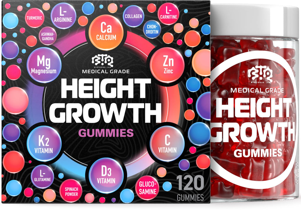 Bioteque Labs Height Growth Gummies – Vitamin & Mineral Supplement