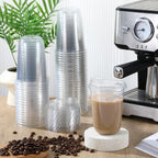 Baderke Disposable Cups with Sip Lids - Round Bottom

