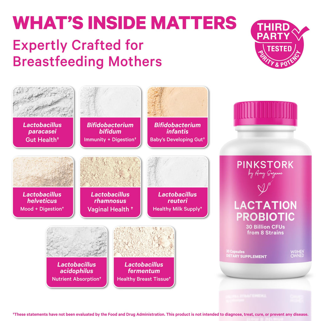 Pink Stork Lactation Probiotic for Breastfeeding Moms

