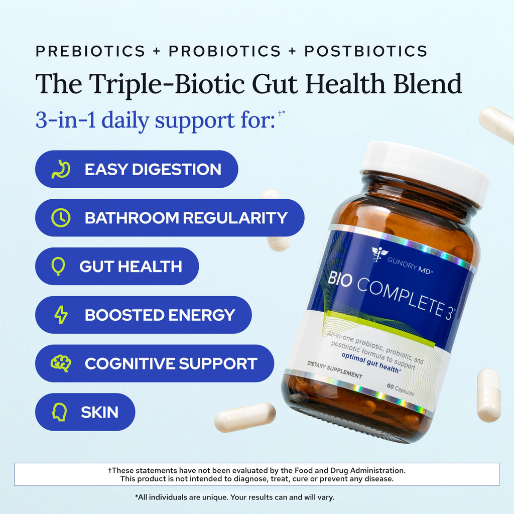Gundry MD Bio Complete 3 Gut Health Probiotic Blend

