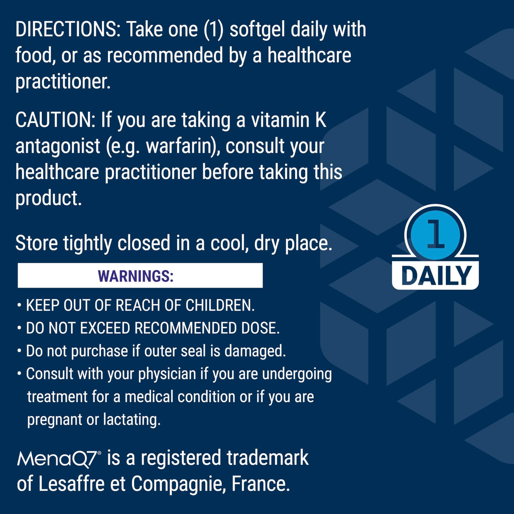 Life Extension Super K Vitamin K Supplement for Heart Health

