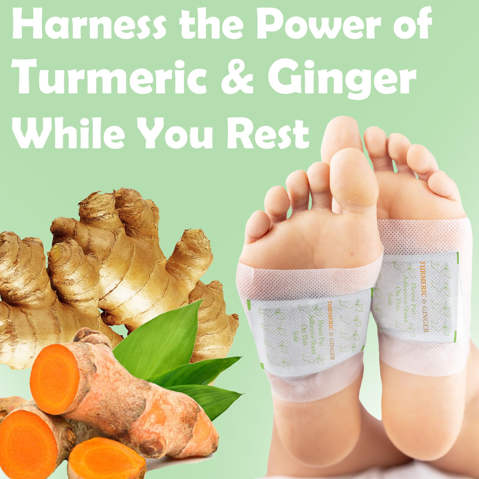 Turmeric & Ginger Foot Pads for Sleep Support


