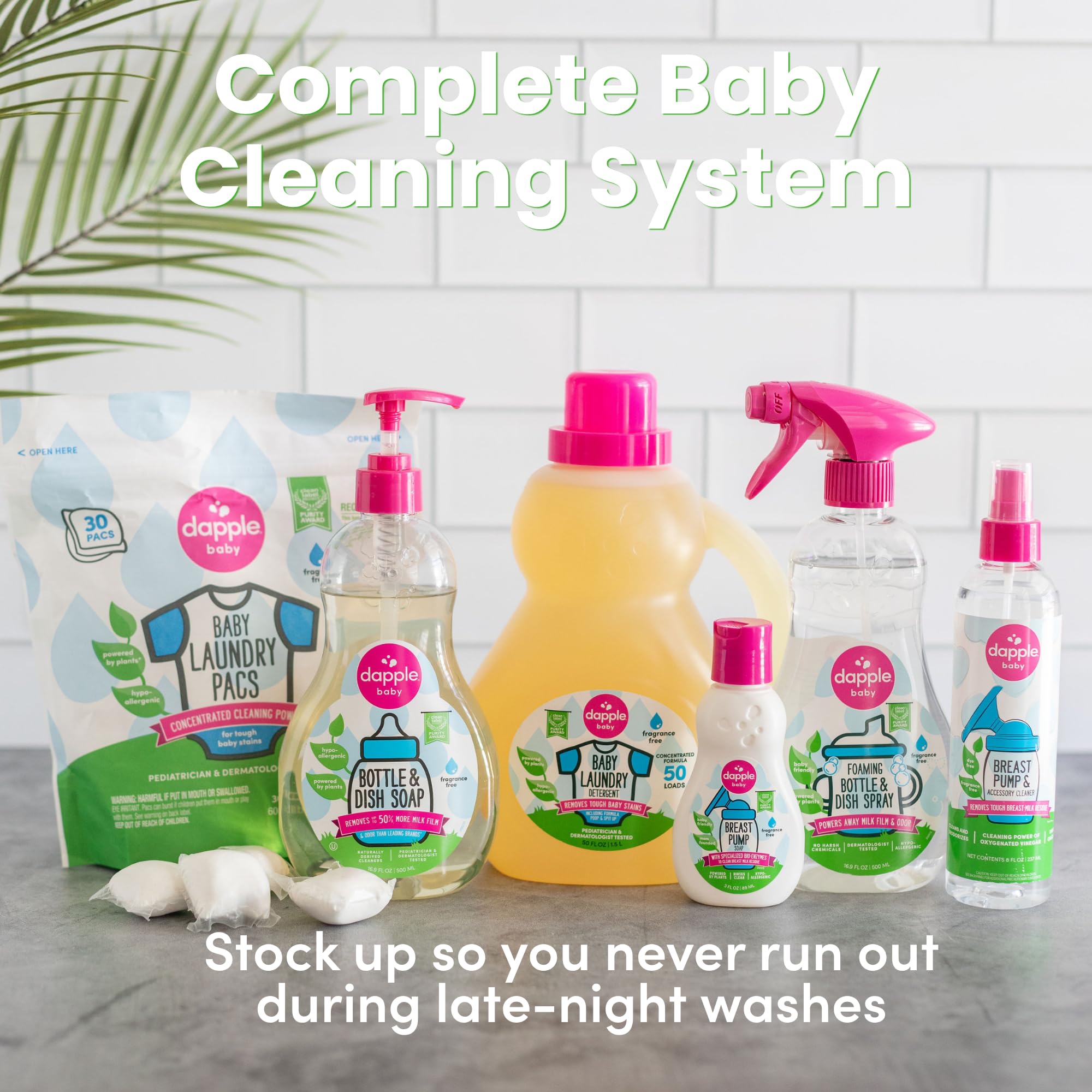 Dapple Baby Laundry Detergent - Plant Powered Hypoallergenic

