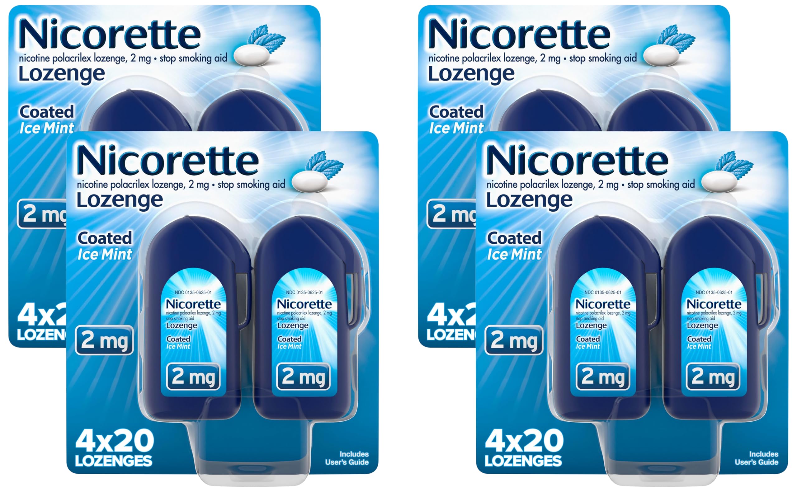 Nicorette 2 mg Ice Mint Coated Lozenges