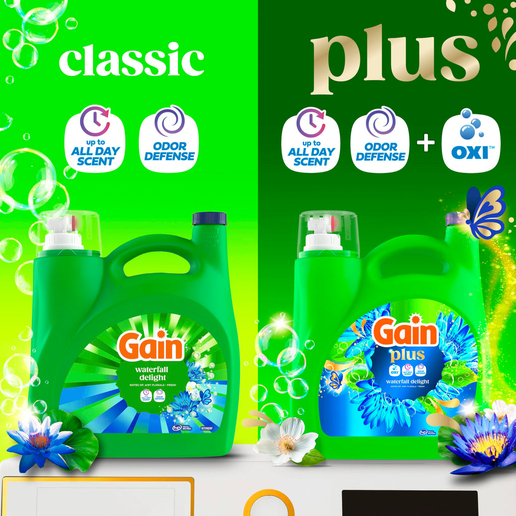 Gain Plus Liquid Detergent with Oxi | All-Day Fresh

