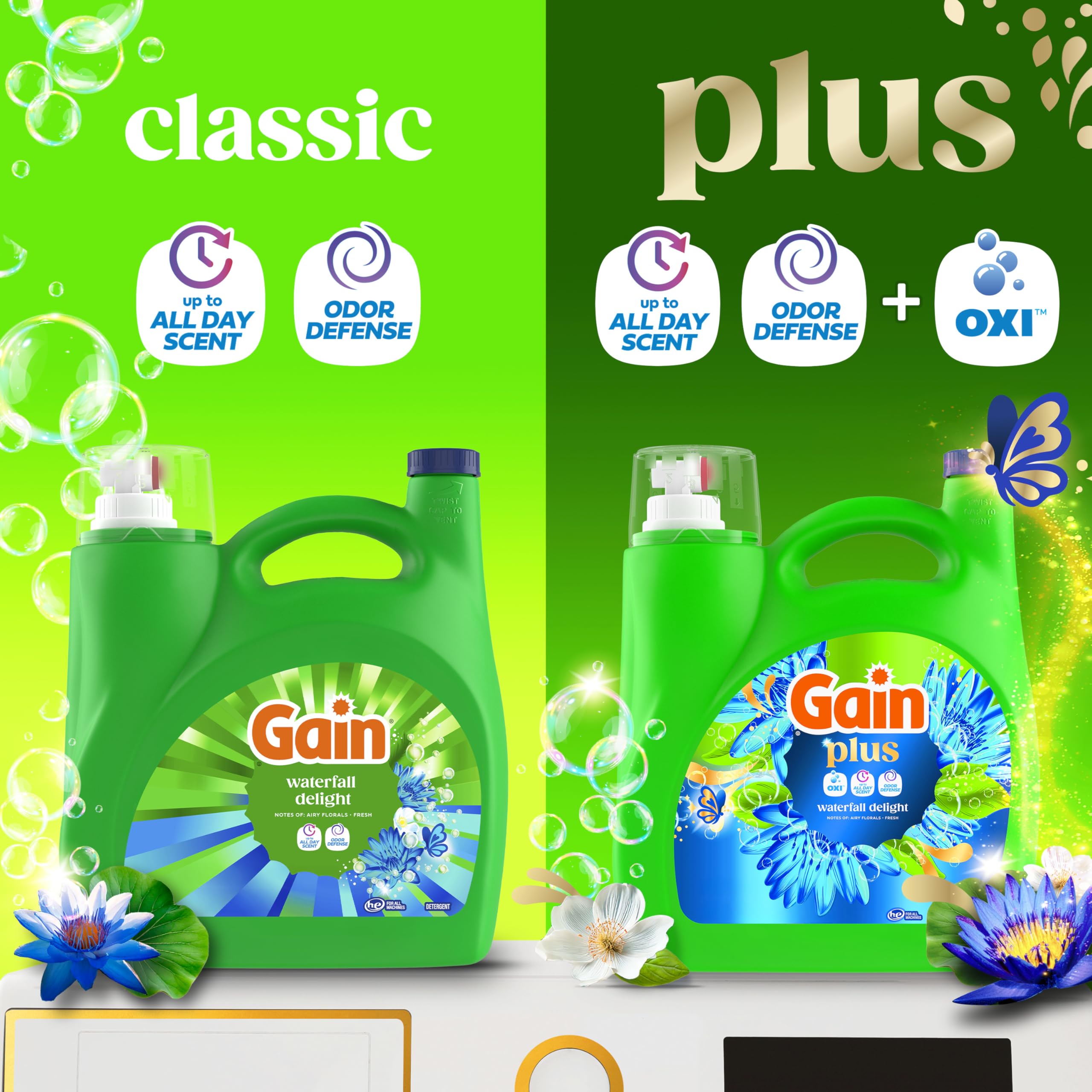 Gain Plus Liquid Detergent with Oxi | All-Day Fresh

