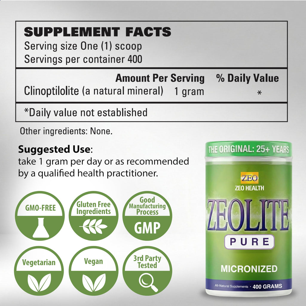 Zeolite Pure Zeolite Powder Detox Supplement

