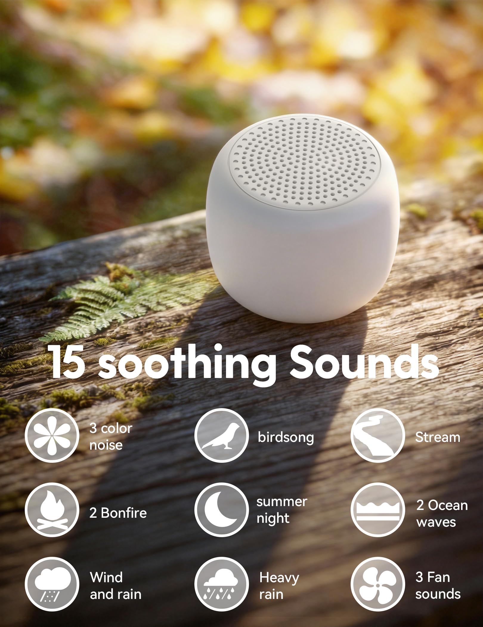 Babelio White Noise Sound Machine Travel | Sleep Aid


