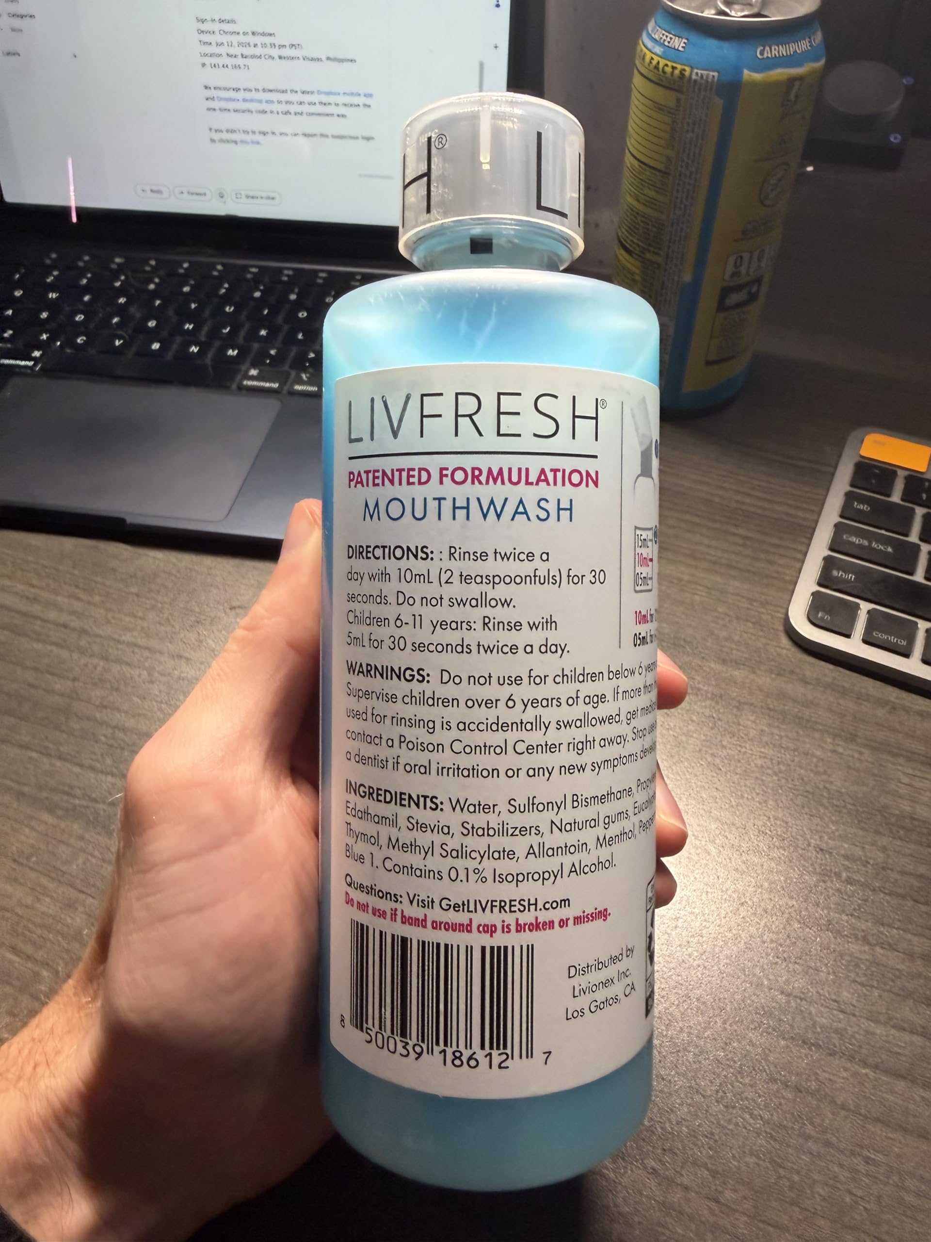 LIVFRESH Mouthwash - Clinically Proven Oral Care

