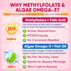 Prenatal Vitamins Gummies for Women with Methylfolate & DHA

