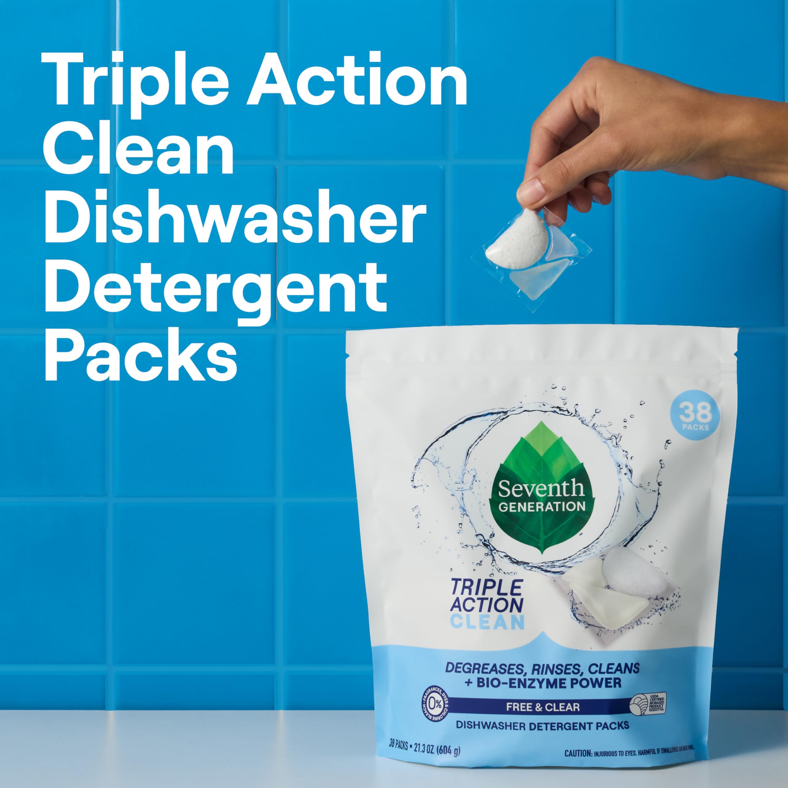 Dishwasher Detergent: Seventh Generation Free & Clear 3-in-1

