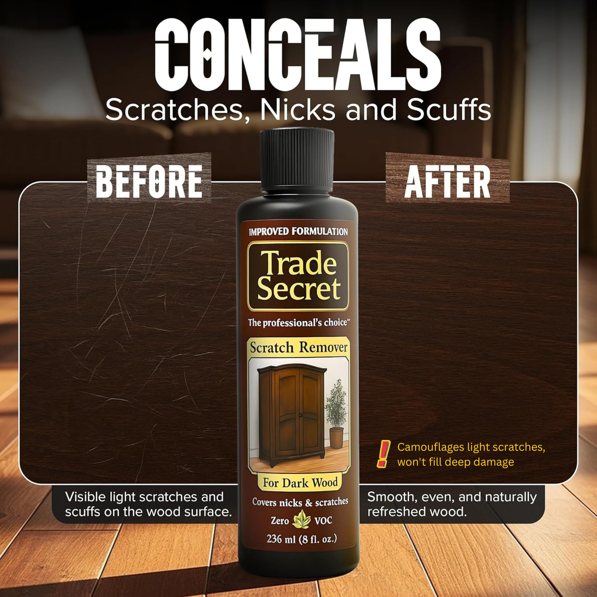 Trade Secret Scratch Concealer for Surfaces - Quick Touchup

