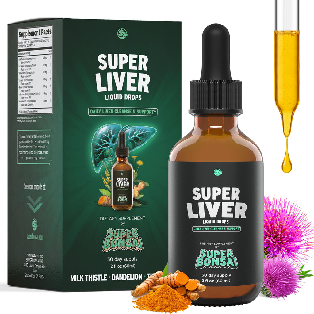 SuperBonsai Milk Thistle Drops - Doctor-Formulated, Vegan

