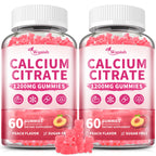Calcium Citrate Gummies 1200 mg – Vegan Peach Flavor

