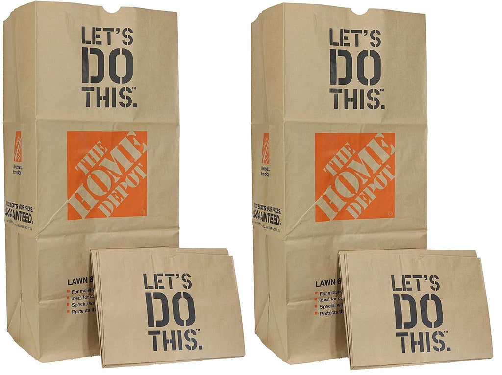 Home Depot Heavy-Duty Brown Paper Lawn Refuse Bags

