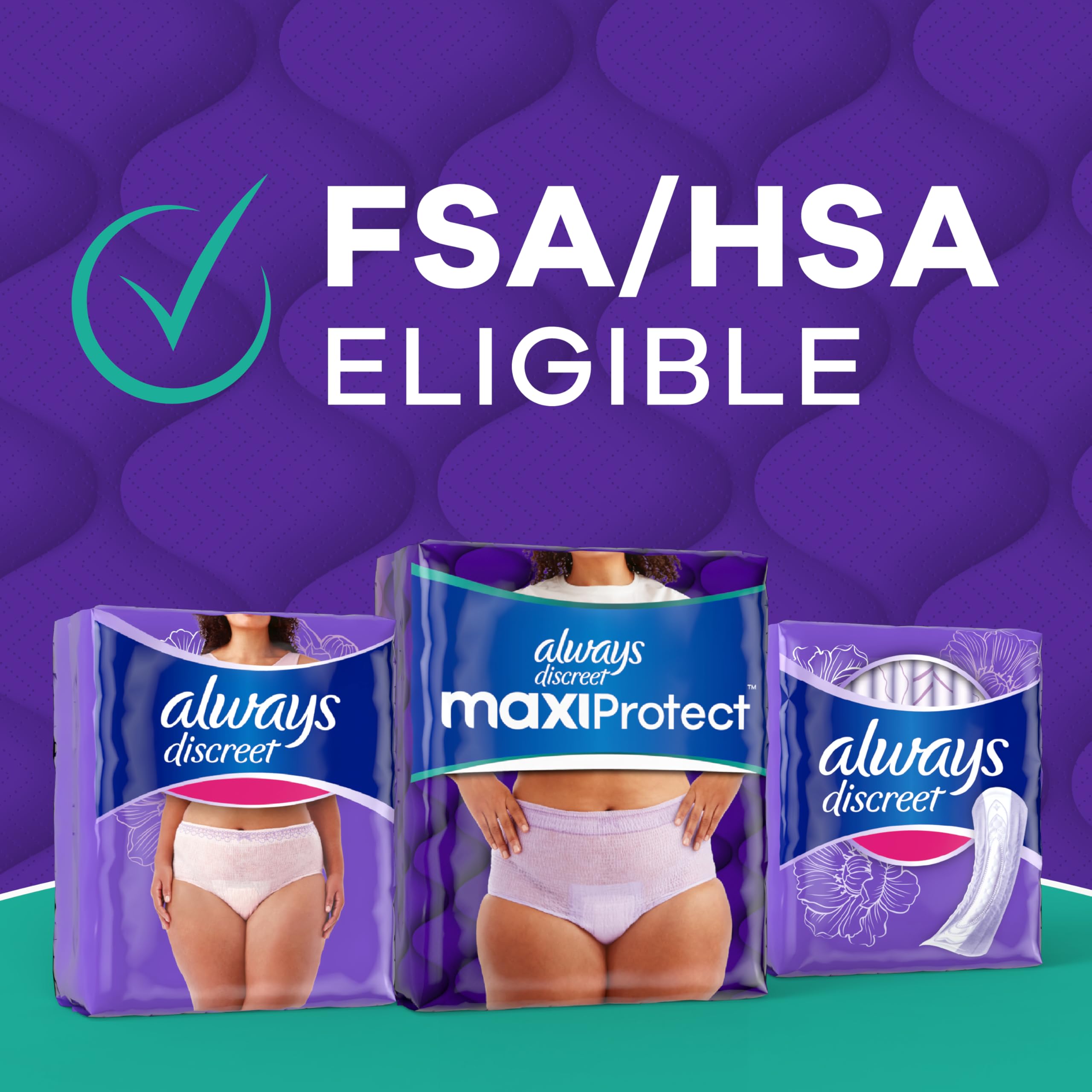 Always Discreet MaxiProtect Incontinence Underwear for Women

