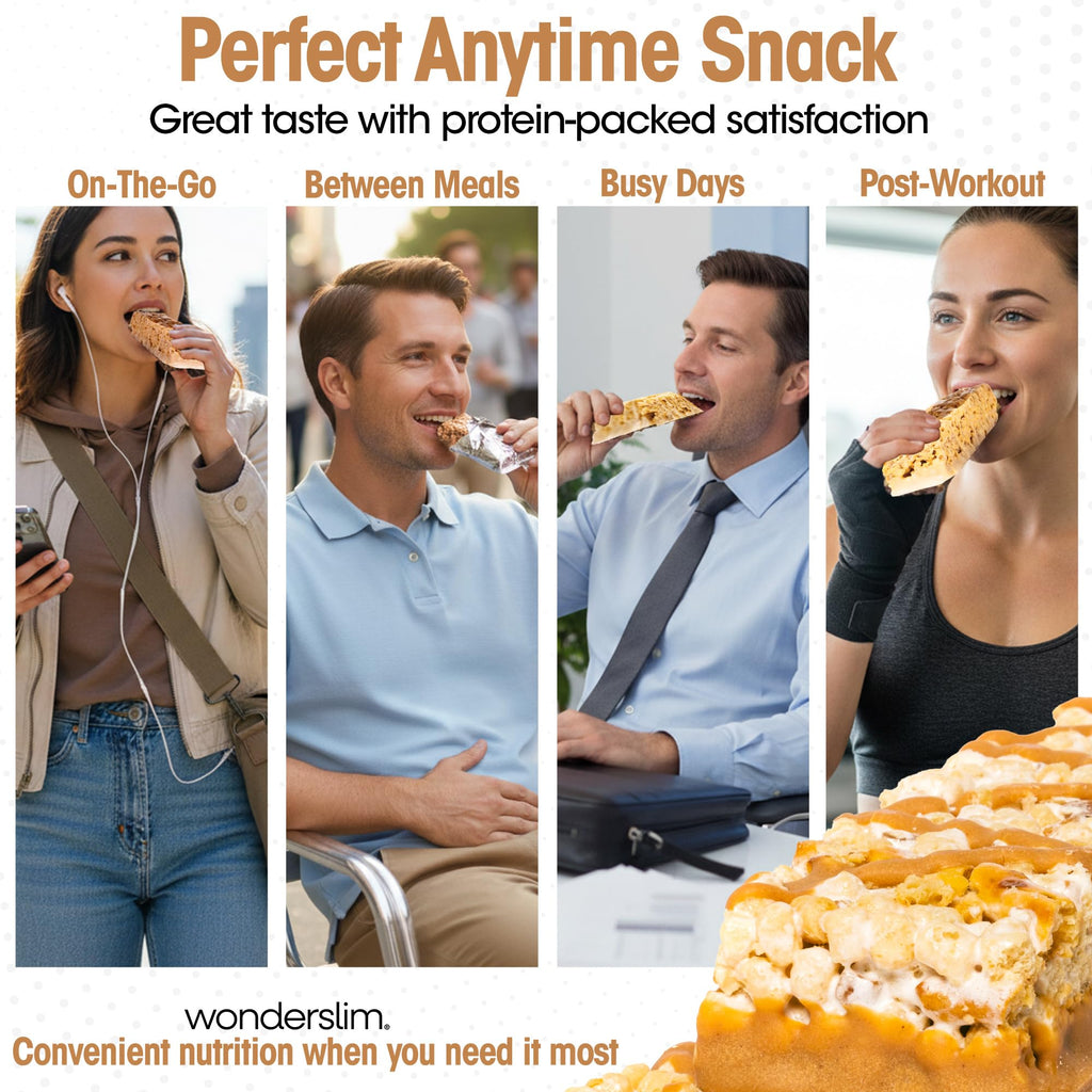Wonderslim High Fiber Protein Bars – 15g Protein, Gluten Free

