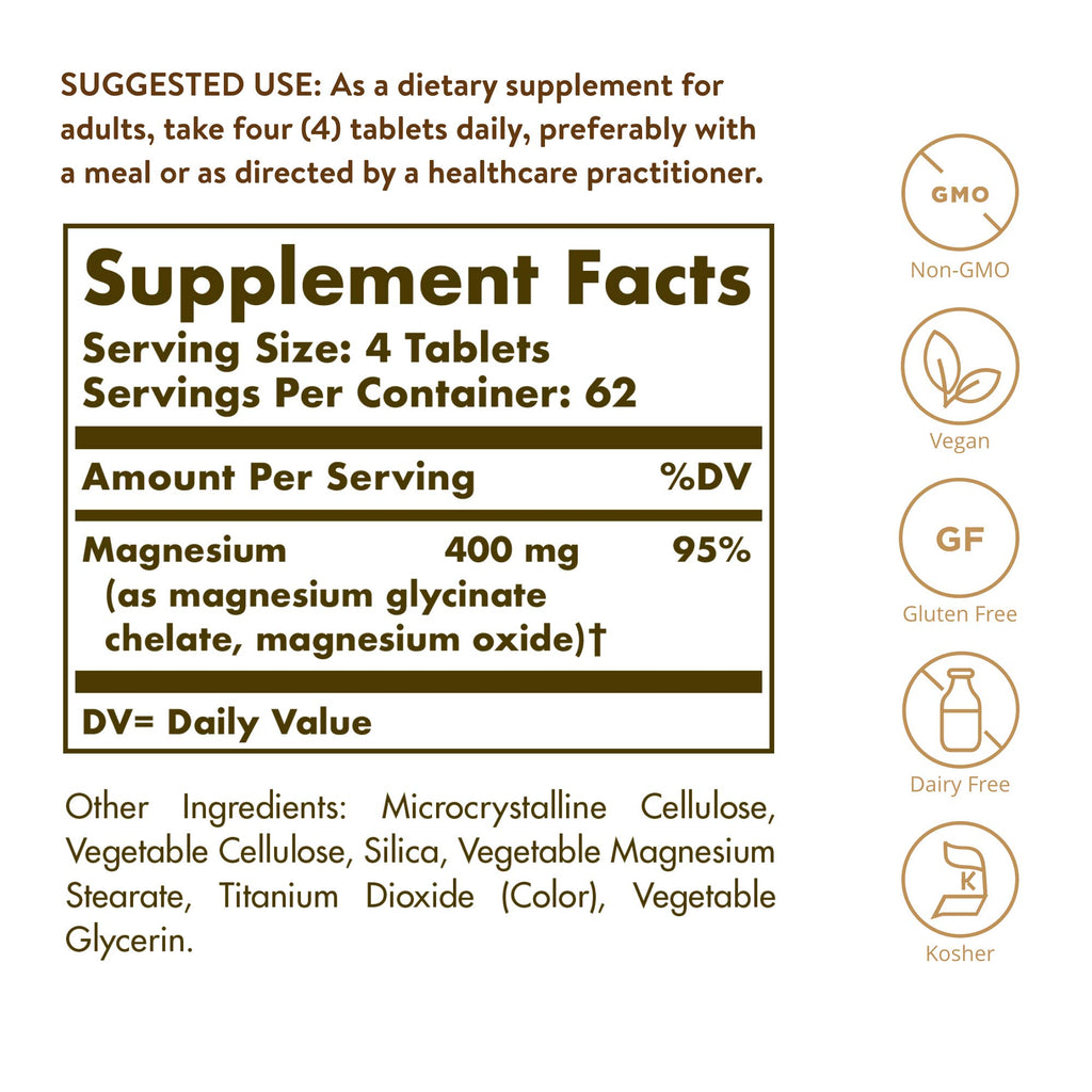 Solgar Chelated Magnesium Supplement | Supports Nerve & Muscle

