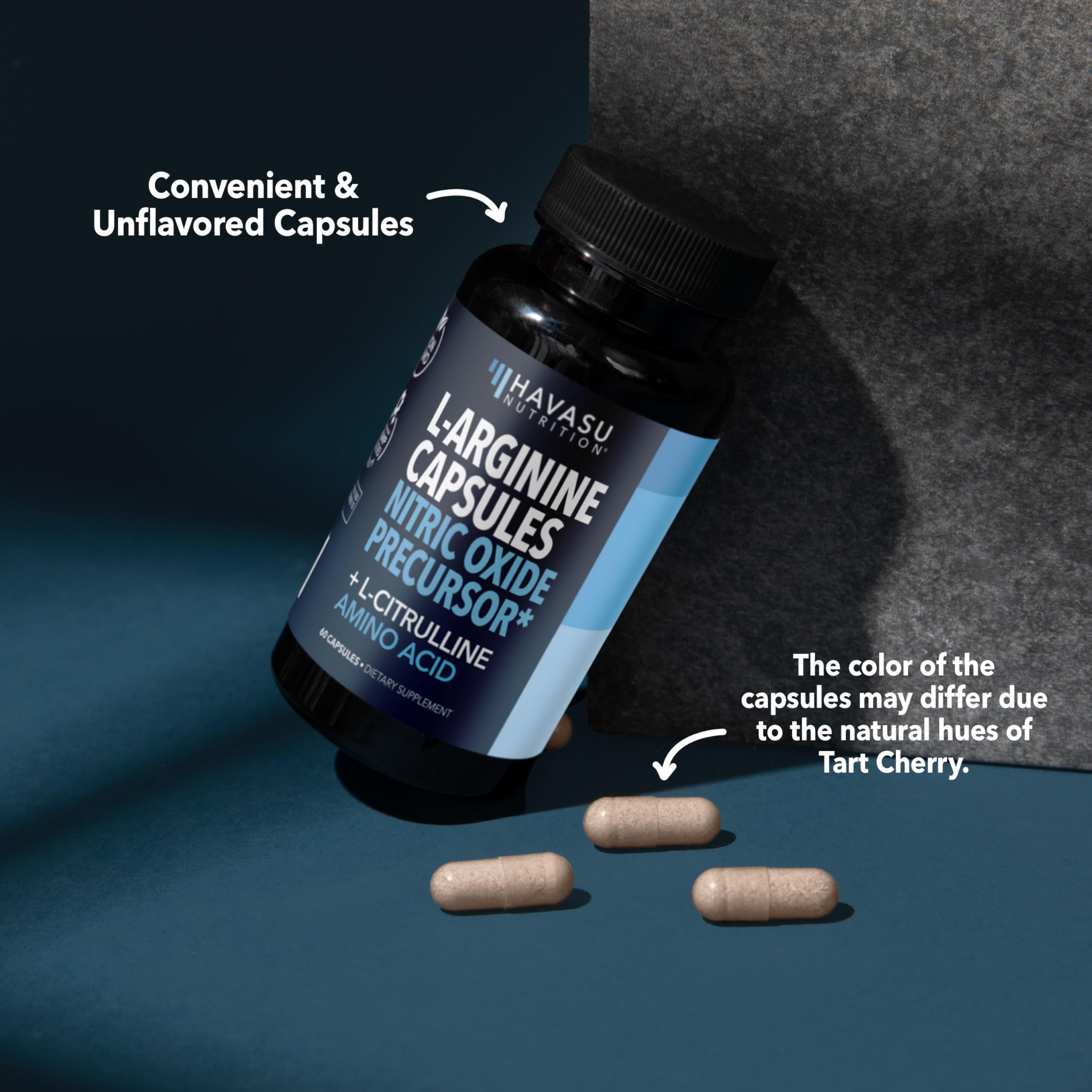 L-Arginine L-Citrulline Capsules for Nitric Oxide Support - Vegan


