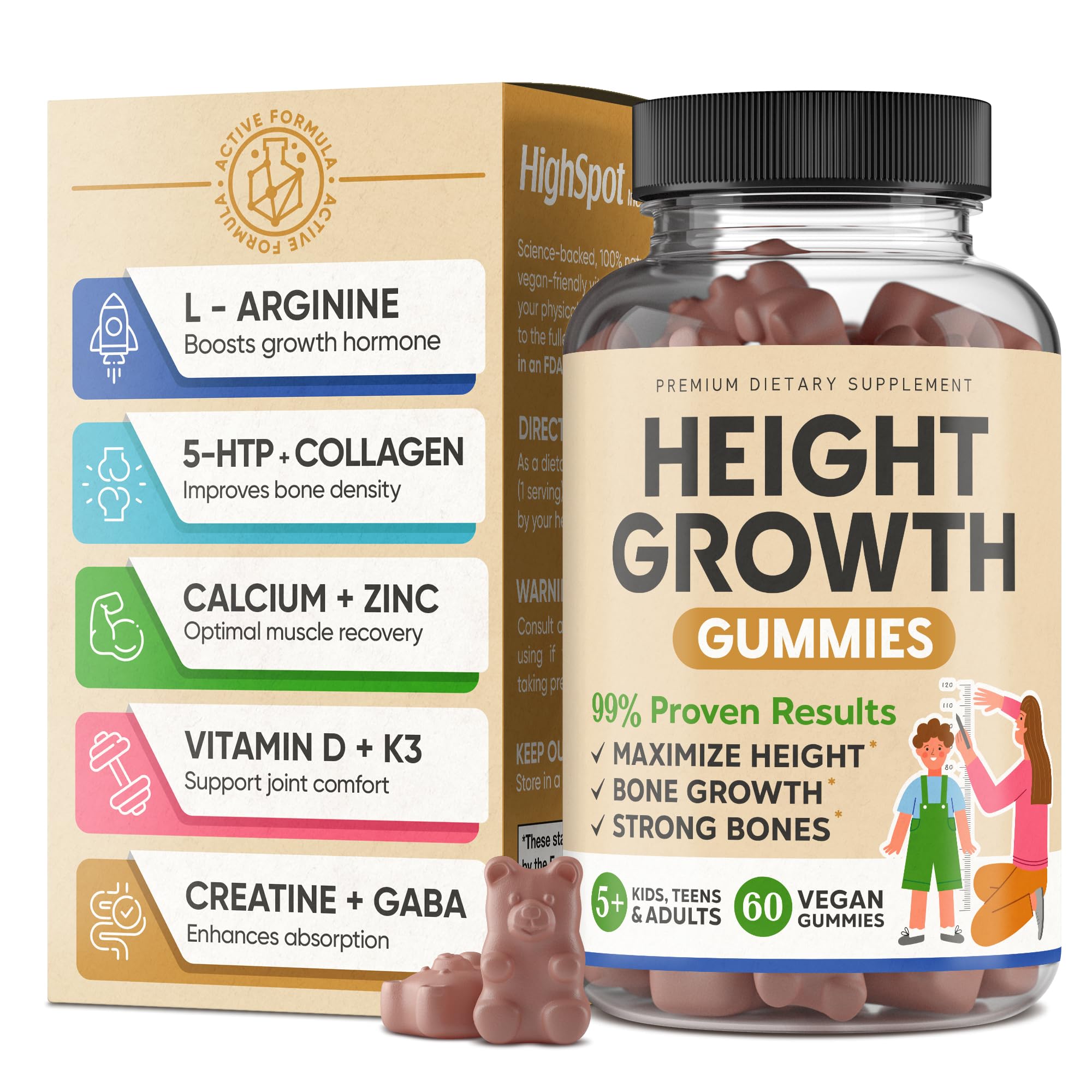 Highspot Height Growth Gummies for Kids & Teens

