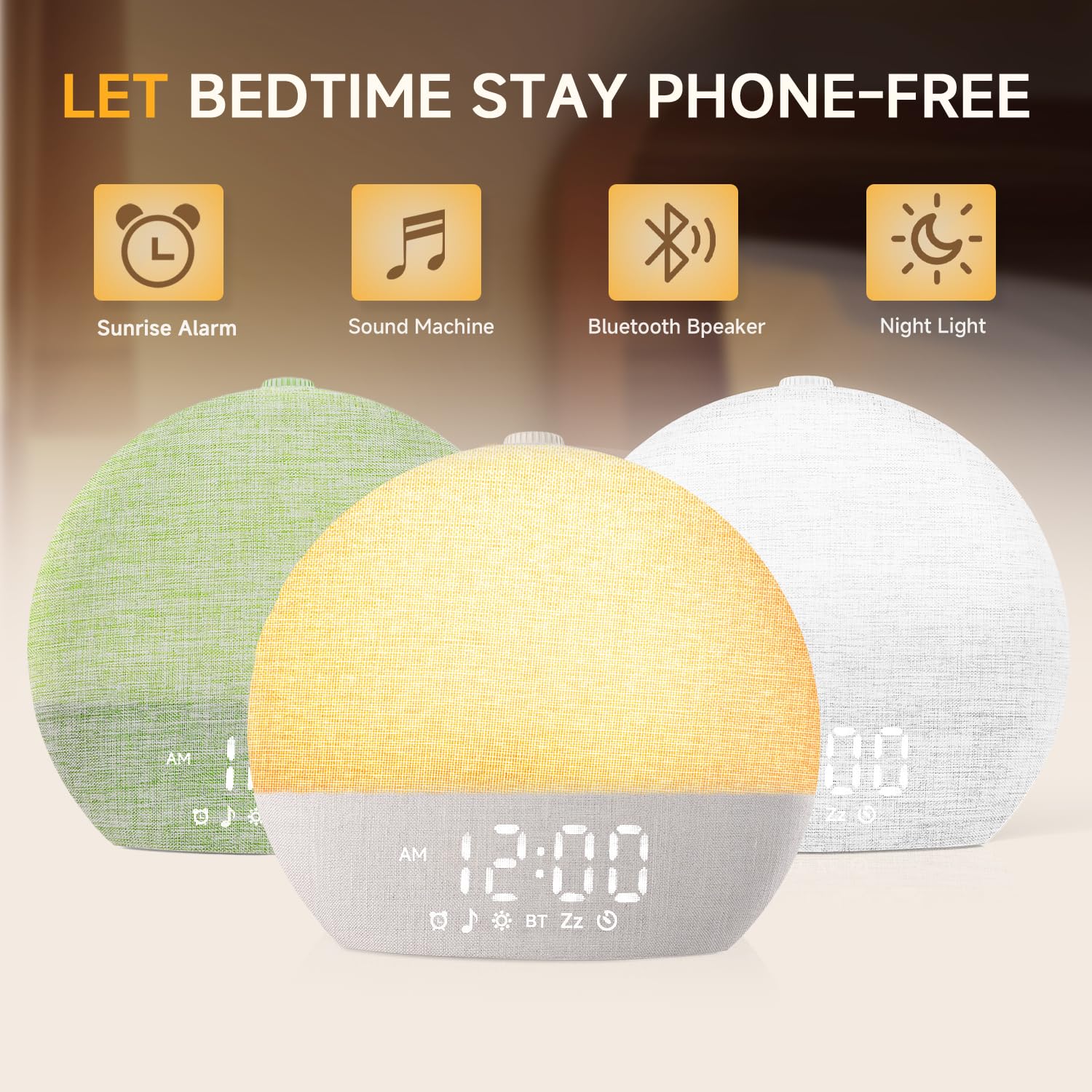 Geuuap Sunrise Alarm Clock with Sleep Sounds

