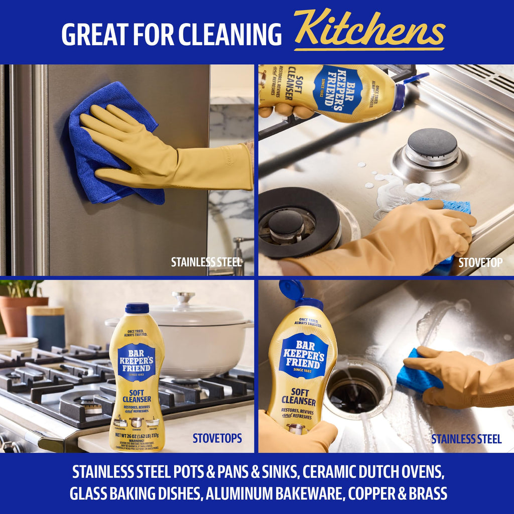 Bar Keepers Friend Soft Cleanser Liquid|Multisurface Cleaner

