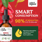 Wild & Organic Berberine Supplement Liquid Drops

